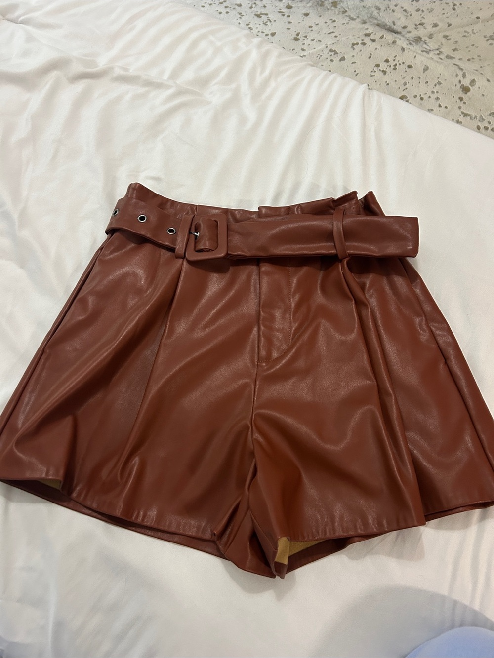 DO+BE faux leather shorts